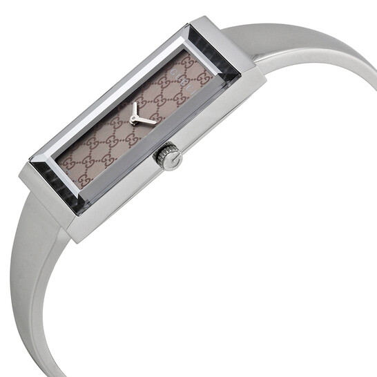 Gucci G-Frame Bangle Brown Dial Ladies Watch YA127510 731903323032