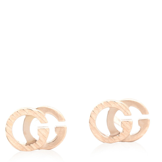 Gucci GG Running 18k rose gold earrings YBD652219003 Jewelry