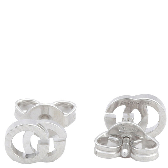 Gucci GG Running 18k white gold earrings YBD652219002 Jewelry