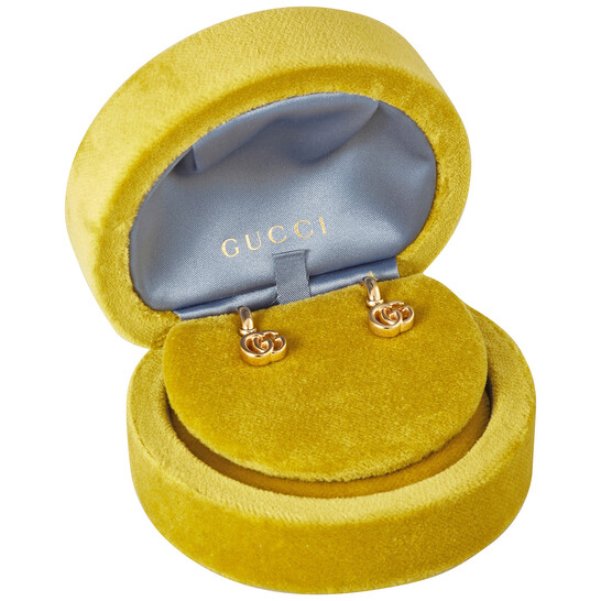 稀少 GUCCI(グッチ) Running GG 18K Yellow Gold Earrings Gucci 18K Yellow Gold Running G Stud Earrings | Bloomingdale's