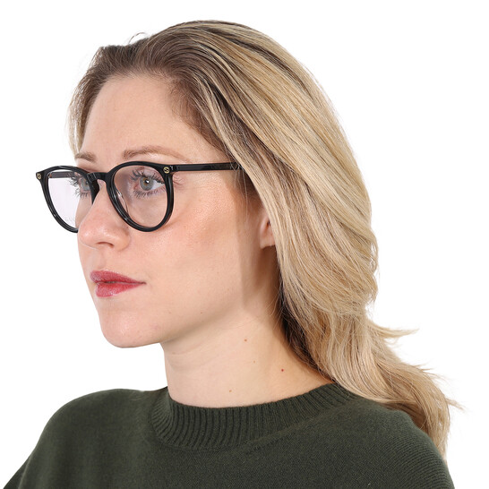 Gucci GG0027O Demo Teacup Ladies Eyeglasses GG0027O 001 50