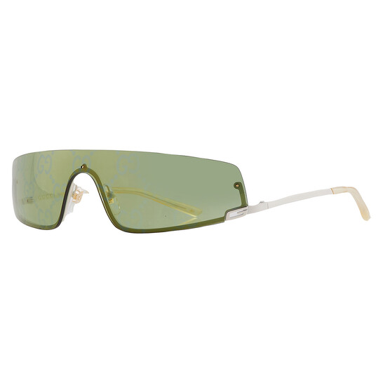 Gucci Green Logo Shield Unisex Sunglasses GG1561S 003 99