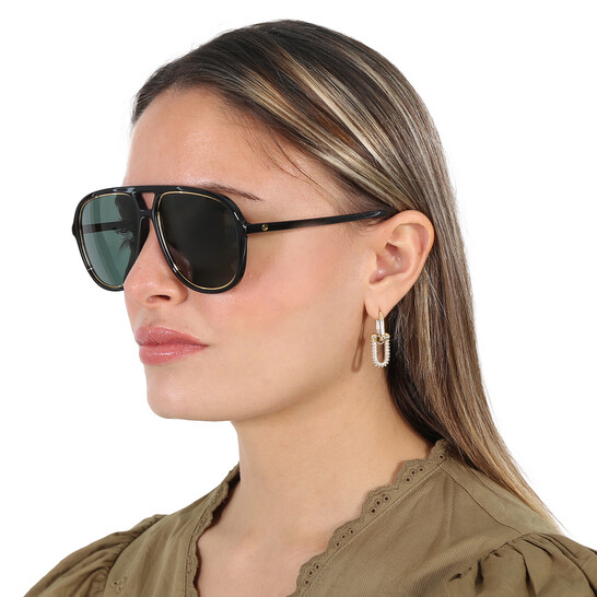 Gucci【即発】GG1077S Sunglasses 取り外し可能チェン付き Gucci GG1077S 002 Sunglasses - US