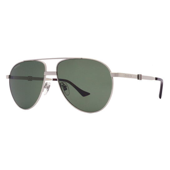 Gucci Green Pilot Men's Sunglasses GG1440S 002 59