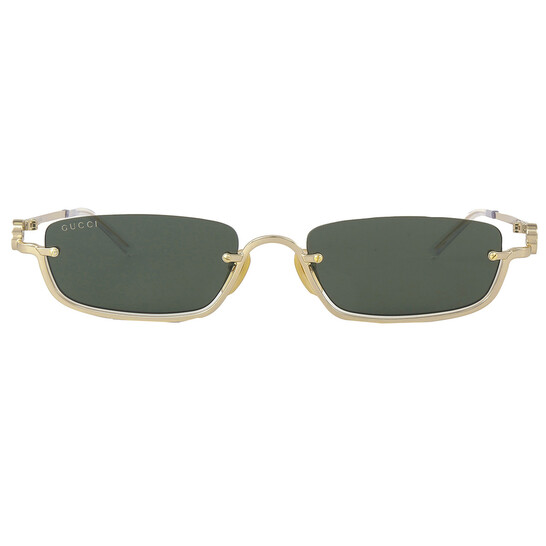 Gucci Green Rectangular Unisex Sunglasses GG1278S 002 55