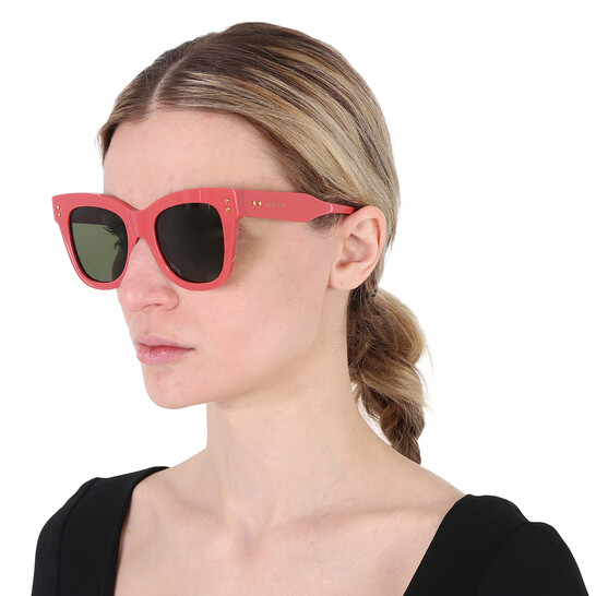 Gucci Green Square Ladies Sunglasses GG1082S 004 52  display picture 1
