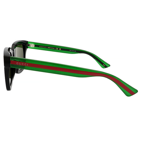 サングラス GUCCI ARMY GREEN ACETATE SUNGLASSES Men's Recycled Acetate Sunglasses Green - Gucci