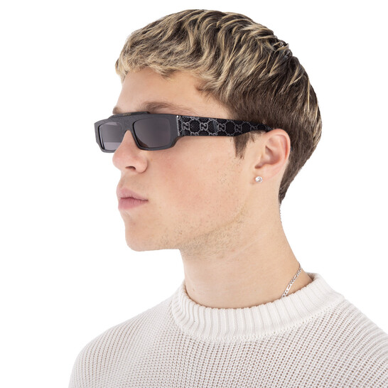 Gucci Grey Browline Men's Sunglasses GG1592S 001 55 889652469126