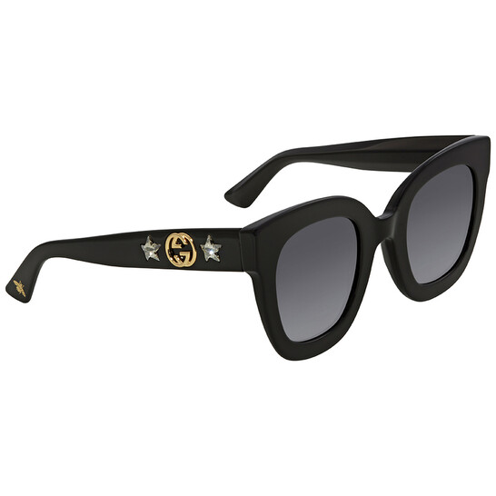 サングラス GUCCI Woman Sunglasses Black GG0208S 001 Gucci GG0208S 001 Sunglasses - US