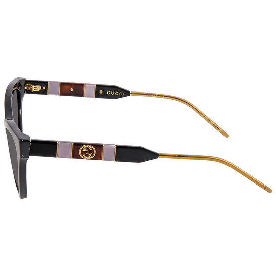 Gucci Grey Cat-Eye Ladies Sunglasses GG0597S-001 55 GG0597S  display picture 2