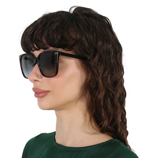 Gucci Grey Gradient Cat Eye Ladies Sunglasses GG0022S 001 57