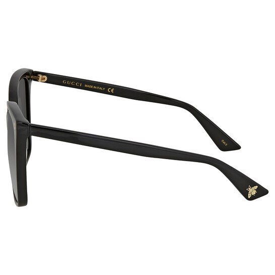 Gucci Grey Gradient Cat Eye Ladies Sunglasses GG0022S 001 57