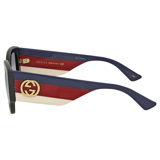 Gucci Grey Gradient Cat Eye Ladies Sunglasses GG0276S 001 53