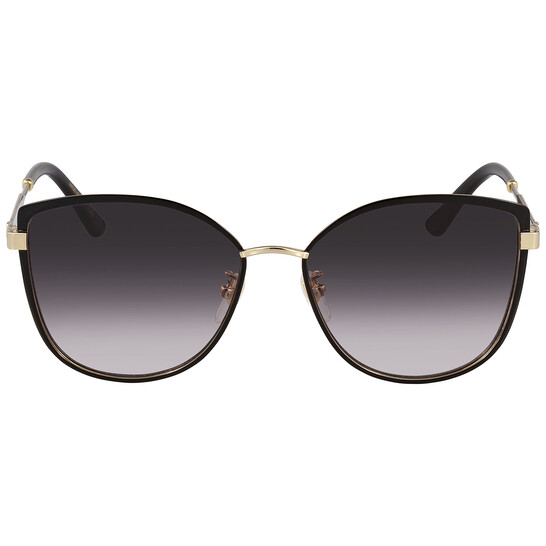 Gucci Grey Gradient Cat Eye Ladies Sunglasses GG0589SK 001  display picture 1
