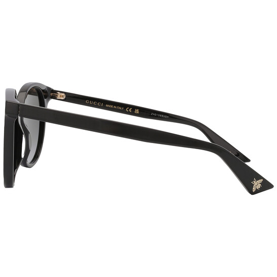Gucci Grey Gradient Round Ladies Sunglasses GG0091S 001 52