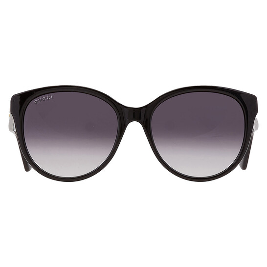 Gucci Grey Gradient Round Ladies Sunglasses GG0631S 001 56