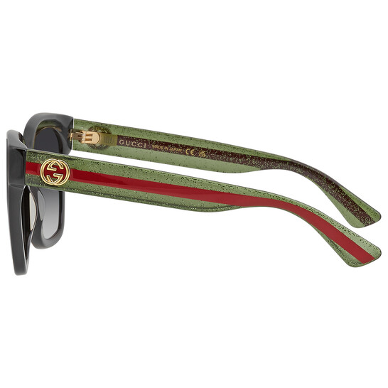 Gucci Grey Gradient Square Ladies Sunglasses GG0034SN 002 54
