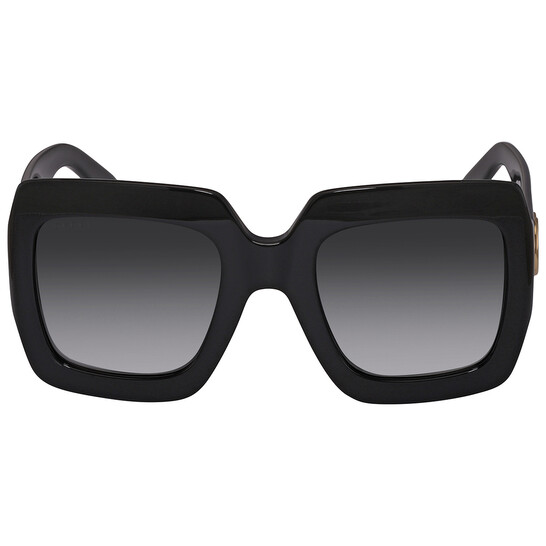 Gucci Grey Gradient Square Ladies Sunglasses GG0053SN 001 54  display picture 3