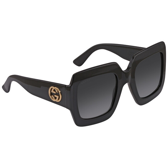 Gucci Grey Gradient Square Ladies Sunglasses GG0053SN 001 54  display picture 3
