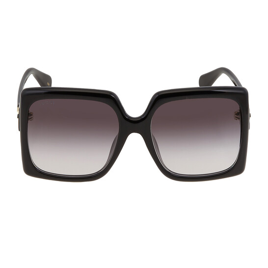 Gucci Grey Gradient Square Ladies Sunglasses GG0876SA 001 59
