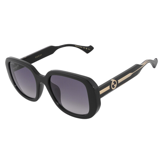 Gucci Grey Gradient Square Ladies Sunglasses GG1557SK 001 54  display picture 3