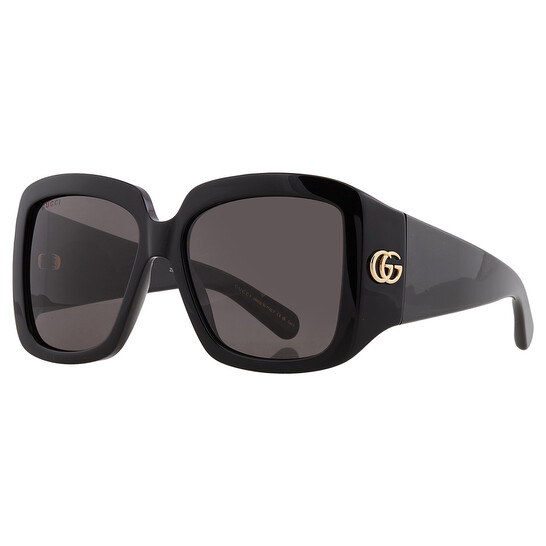 Gucci Grey Ladies Square Sunglasses GG1402S 001 55  display picture 1