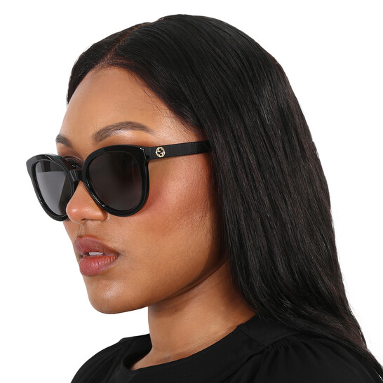 Gucci Grey Oval Ladies Sunglasses GG1315S 001 54  display picture 3