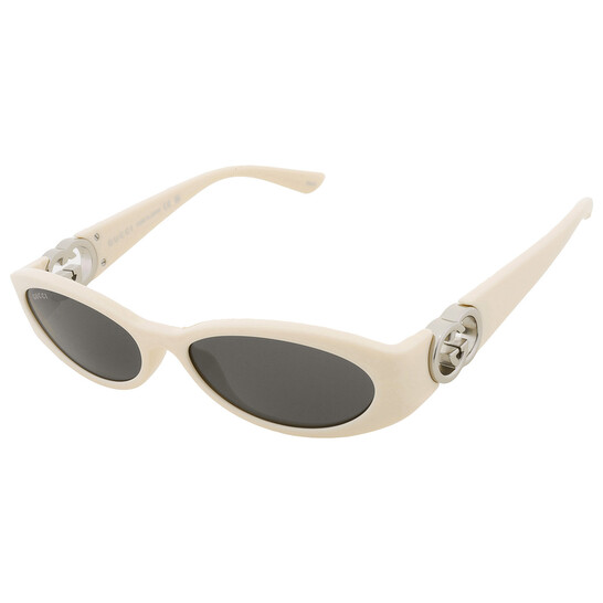 Gucci Grey Oval Ladies Sunglasses GG1660S 004 54