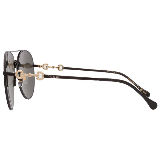 Gucci Grey Pilot Ladies Sunglasses GG1698S 001 60  display picture 3