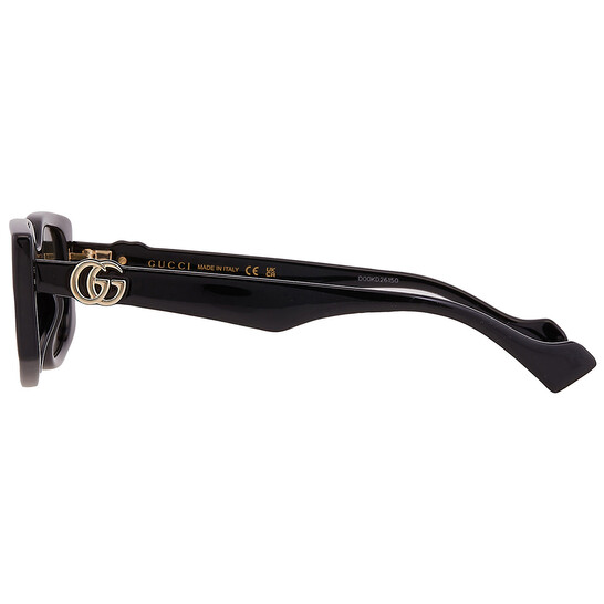 GUCCI 長方形フレームサングラス GG1534S 001 Amazon | Gucci GG1534S-001 ブラック/グレー 長方形 レディース