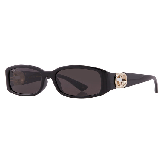 Gucci Grey Rectangular Ladies Sunglasses GG1661S 001 54