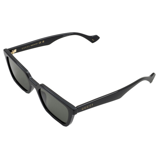 Gucci Grey Rectangular Men's Sunglasses GG1539S 001 55