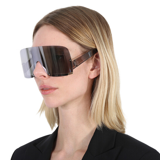 Gucci Grey Shield Ladies Sunglasses GG1631S 013 99  display picture 1