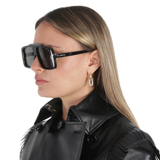 Gucci GG1369S 001 Square Sunglasses - Black\\Grey NEW GUCCI SUNGLASSES UNISEX BLACK EYEWEAR GUCCI GG1369S 001  main image 2