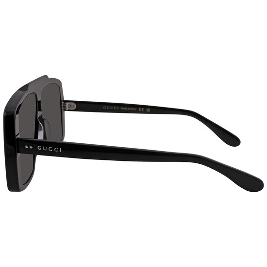 Gucci Grey Shield Unisex Sunglasses GG1369S 001 62  display picture 3