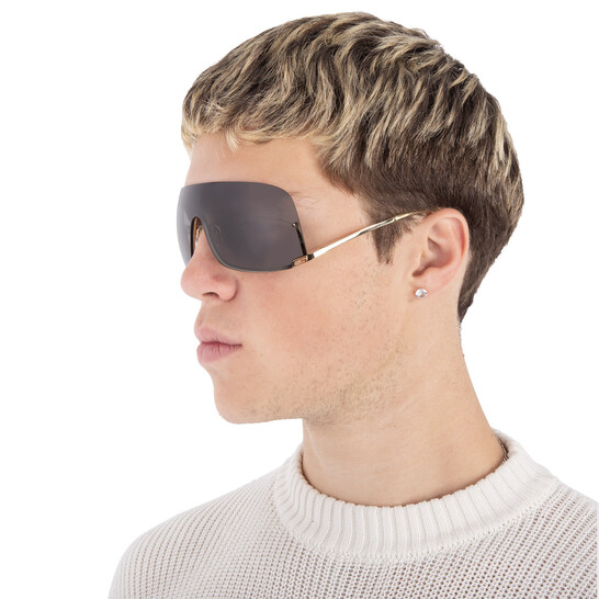 Gucci Grey Shield Unisex Sunglasses GG1560S 001 99  display picture 3