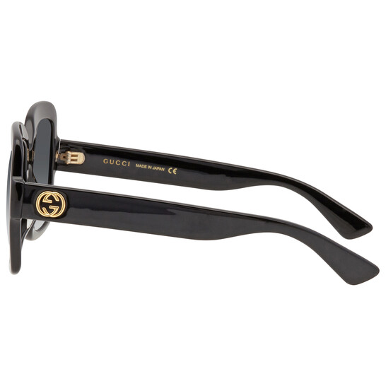 GUCCI サングラス レディース Gucci Grey Square Ladies Sunglasses GG0036SN 001 54