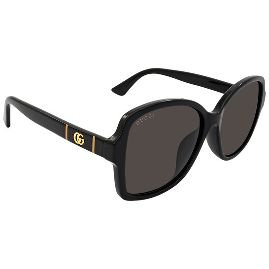 Gucci Grey Square Ladies Sunglasses GG0765SA 002 57