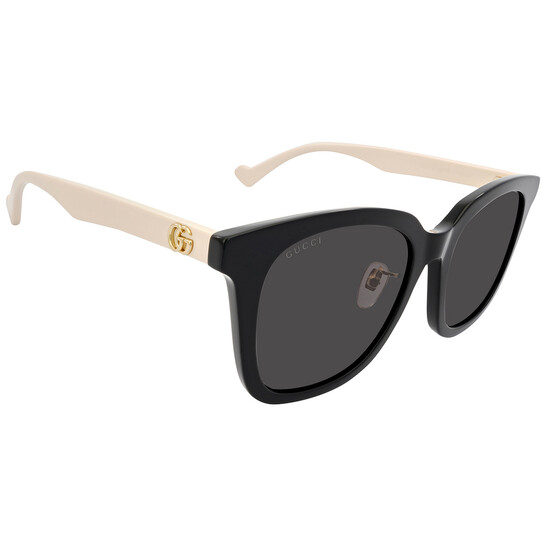 Gucci Grey Square Ladies Sunglasses GG1000SK 003 55 