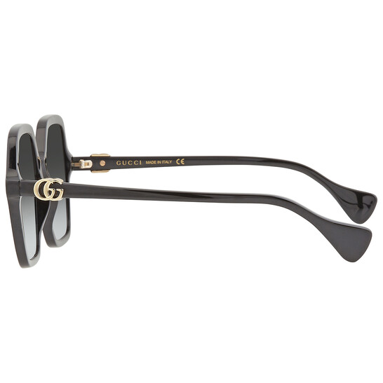 Gucci Grey Square Ladies Sunglasses GG1072S 001 56  display picture 3