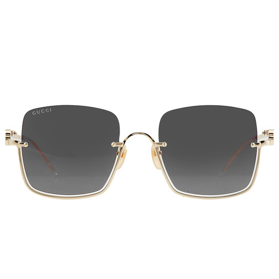 Gucci Grey Square Ladies Sunglasses GG1279S 001 54