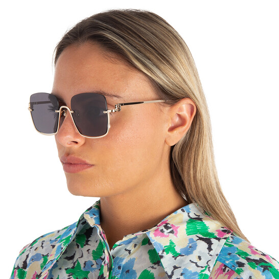Gucci Grey Square Ladies Sunglasses GG1279S 001 54  display picture 1