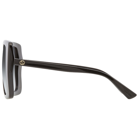 Gucci Grey Square Ladies Sunglasses GG1314S 001 55
