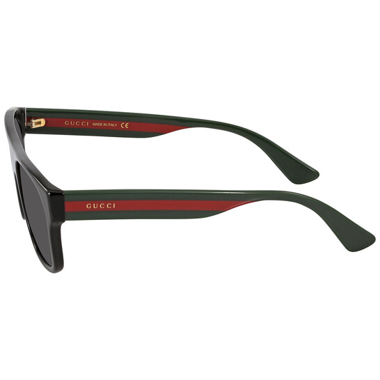Gucci Grey Square Men's Sunglasses GG0341S 001 56