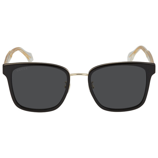 GUCCI サングラス GG0563SKN-001 BLACK/ GRAY ユニセックス Amazon.com: Gucci GG0563SKN 001 Sunglasses Men's Black