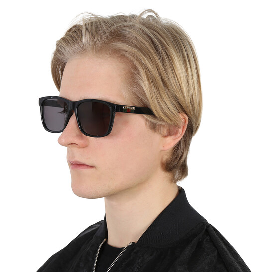 Gucci Grey Square Men's Sunglasses GG0746SA 001 57 889652294827