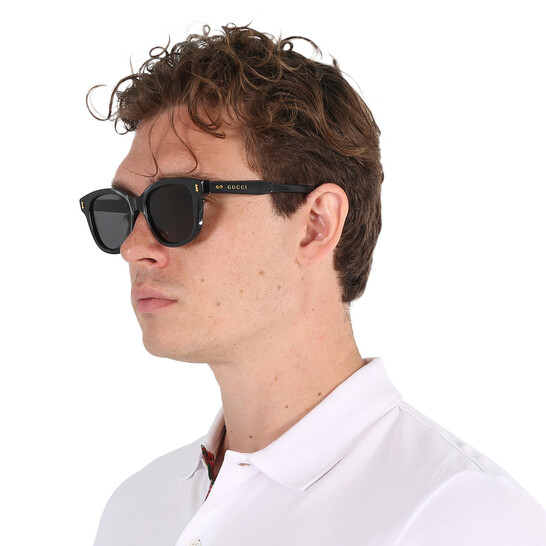 Gucci Grey Square Men's Sunglasses GG1264S 001 52