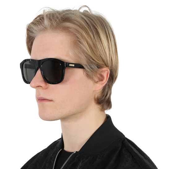 GUCCI オハルフレムサンクラス GG1696S 002 Gucci GG0896S XL (52 - 25) with Grey lenses and Black frame