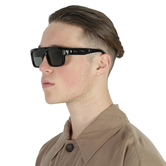 Gucci Grey Square Men's Sunglasses GG1461S 001 55