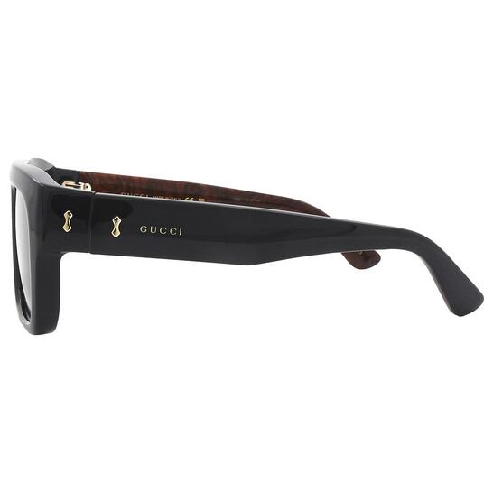 【Poto】　GUCCI GGパターン バイザー Gucci Grey Square Men's Sunglasses GG1461S 001 55